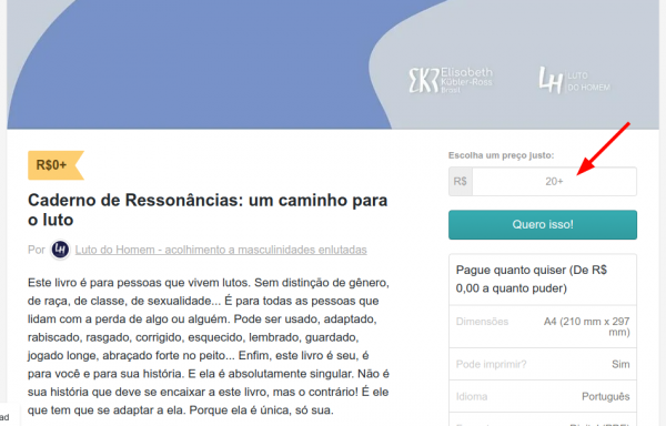 captura de tela sobre como baixar o livro